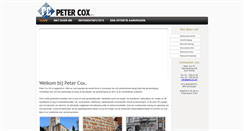 Desktop Screenshot of petercox.be